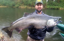 Chris with stellar late October Fall Chinook