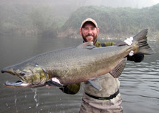 45 pound chinook salmon from nestucca river